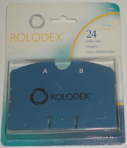 ROLODEX DESK CARD FILING 2 1/4&#034; X 4&#034; C24 ALPHABETICAL DIVIDER INDEX SYSTEM NEW