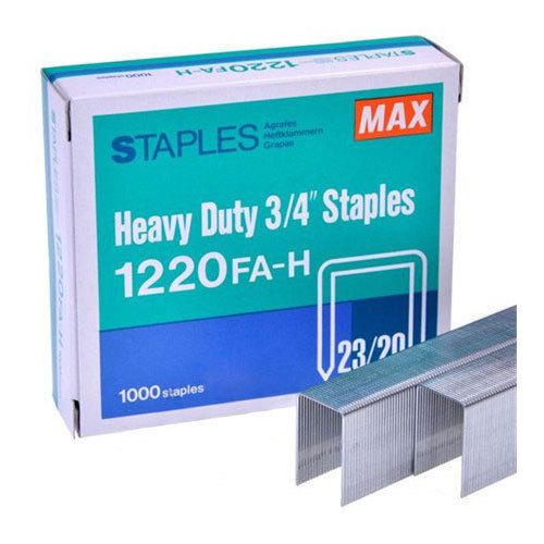 Max 3/4&#034; Staples For The HD-12N Series and HD-12F 1000 Pack - 1220FA-H