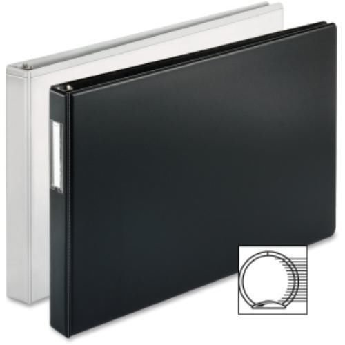 Business Source Tabloid-size White Reference Binder - 1&#034; Binder (bsn45100)