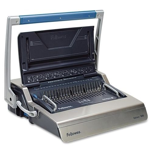 Fellowes 5218201 manual comb binding machine 20-7/8inx17-3/4inx6-1/2in gray for sale