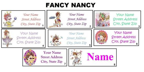 *CUTE * Fancy Nancy Address Labels &amp; Name Stickers