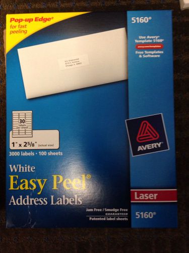 Avery Address Labels 5160 2 Packs Of 100 Sheets Each