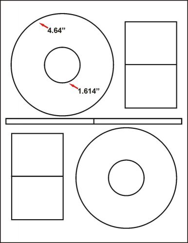 2,800 CD/DVD LABELS MATTE *STOMPER COMPATIBLE LABELS FAST  SHIPPING!