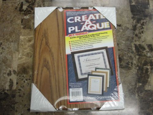 Create A Plaque, Wood Certificate Holder, Oak, Visual Organizers