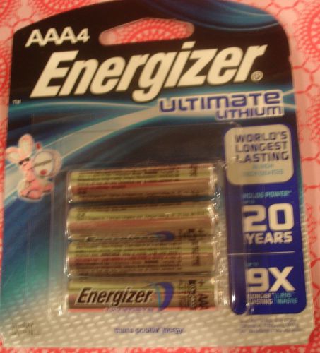 * Sealed 4 AAA Energizer ULTIMATE Lithium Batteries  ?   9X Exp. 2033+   ?
