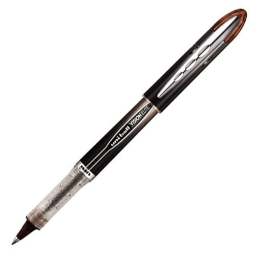 Uni-ball vision elite blx rollerball pen micro 0.5mm brown ink 1 - pen for sale
