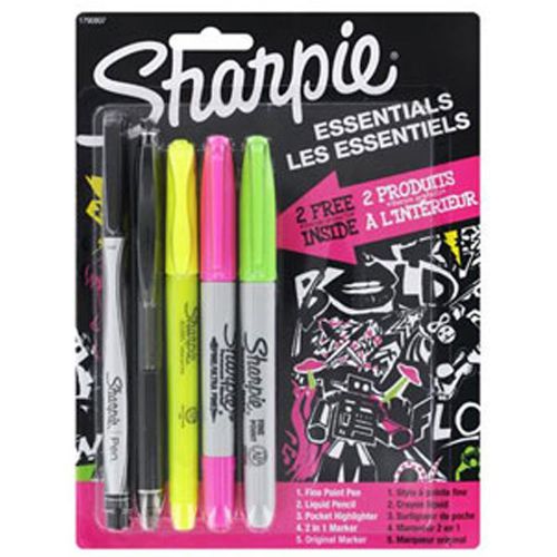 Sharpie Essentials Markers, Pen, Highlighter, Liquid Pencil Combo Pack 1790807