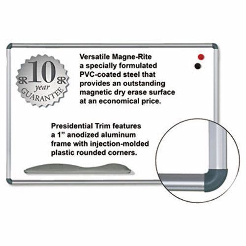 Best-rite Magnetic Dry Erase Board, 36 x 24, White, Silver Frame (BLT219PB)