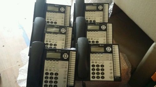 6 - ATT 1070 BUSINESS OFFICE PHONES WITH POWER AND HANDSETS COMPLETE NICE SHAPE