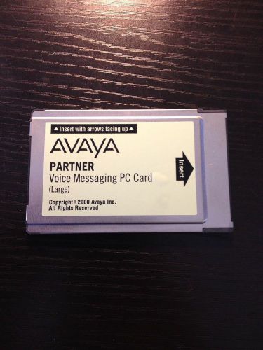 Avaya AT&amp;T Lucent Partner Voice Messaging PC Card Large 108505306 CWD4 S1 V1 R2