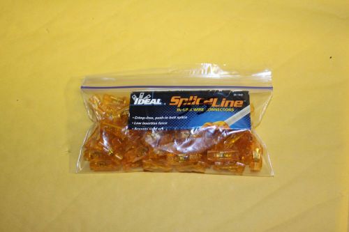 Lot of 50 - spliceline 30-1042 orange in-line push-in butt splices for sale