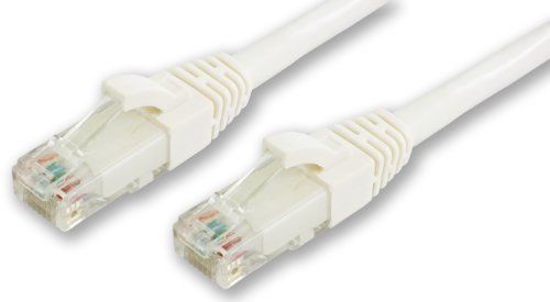 Lynn Electronics CAT6-07-WHB 7-Feet Booted Patch Cable  White  10-Pack