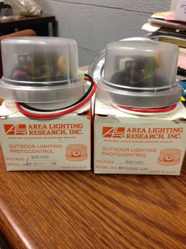 NEW LOT OF 2 AREA LIGHTING RESEARCH OUTDOOR LIGHTING PHOTOCONTROL BF-DOME-120