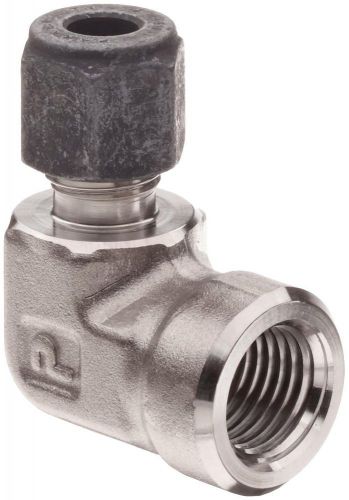 Parker cpi 4-4 dbz-ss 316 stainless steel compression tube fitting, 90 degree for sale