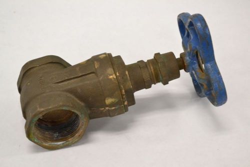Nibco t-113 200wog 125 brass threaded 1-1/2 in gate valve b265174 for sale