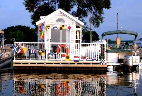 LAKEHOUSE DOCK/WATER CABIN FULLY FURNISHED MOVABLE SEVERAL STYLES PRE-FAB 5L