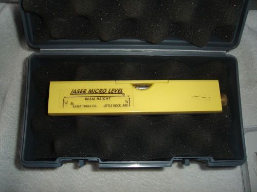 Laser Precision Micro Level with box by Laser Tools Co. Made In USA