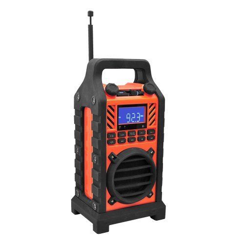 New PWPBT250OR Rugged &amp; Portable Bluetooth Speaker with FM-Radio USB/SD AUX-IN