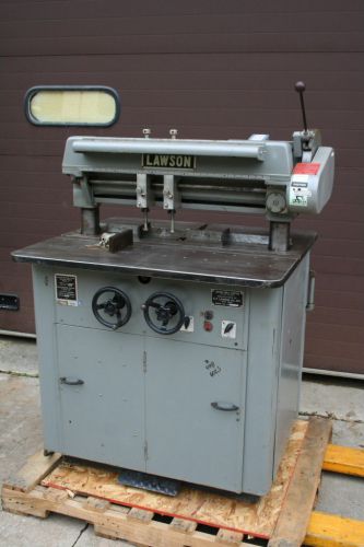Paper drill machine, multi-head, Lawson slotter