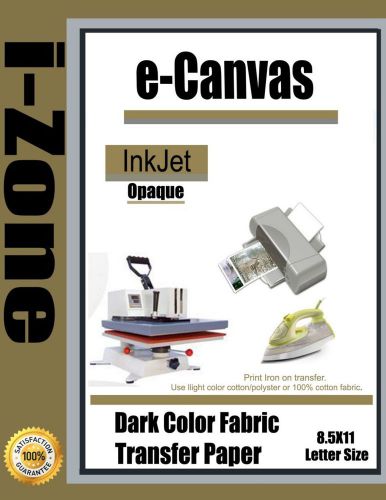 Inkjet heat transfer iron on paper for Dark color fabric:8.5&#034; by 11&#034;-60 sheets