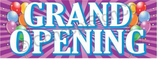 4&#039;x10&#039; GRAND OPENING BANNER 48&#034;x120&#034; XL Outdoor Sign Sale Now Open Soon Balloon