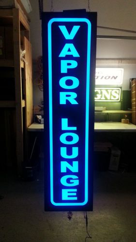 Led light box sign -vapor lounge 36&#034;x12&#034;- neon/banner alternative - window sign for sale