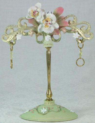 Gorgeous Orchid &amp; Golden Earring Jewellery Holder NEW HLD8143 ** LAST ONE**