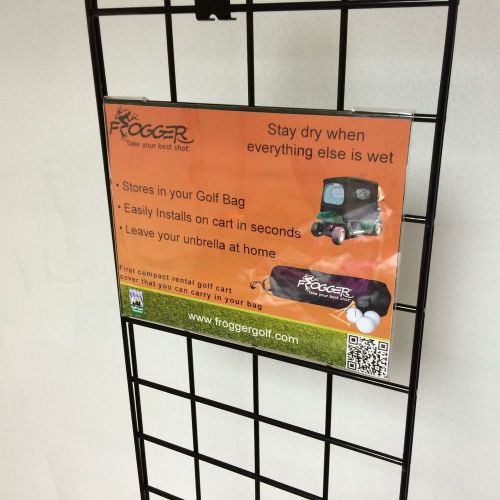 Gridwall Sign holder 11&#034;W x 8.5&#034;H (3 per signs per package)