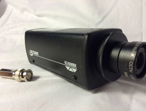 Replacement ultrak ccd b/w 24v cameras model kc4300 (bk) + adapter for sale