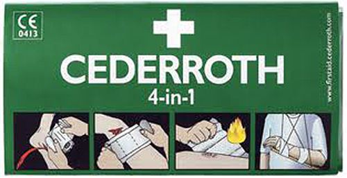 Cederroth 4-in-1 Bloodstopper,Sterile Universal Dressing w/Four Functions