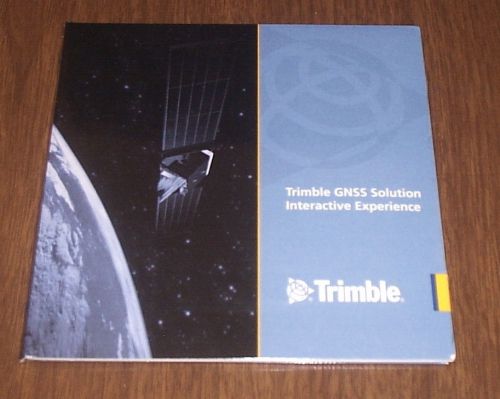 TRIMBLE GNSS SOLUTION INTERACTIVE EXPERIENCE SOFTWARE CD SEALED NEW 2007