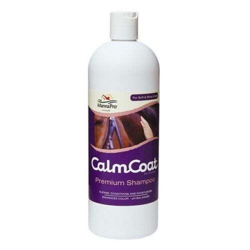 Calm coat premium shampoo with aloe horse equine soft shiny coat 32 oz for sale