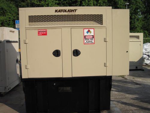 30kw katolight diesel backup emergency storm commercial generator only 221 hours for sale