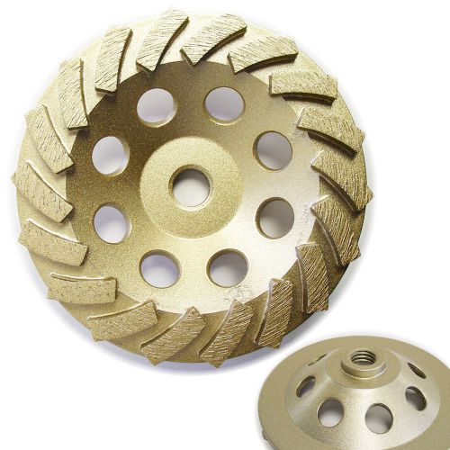 5” standard concrete turbo diamond grinding cup wheel 18 segs. 5/8&#034;-11 arbor for sale