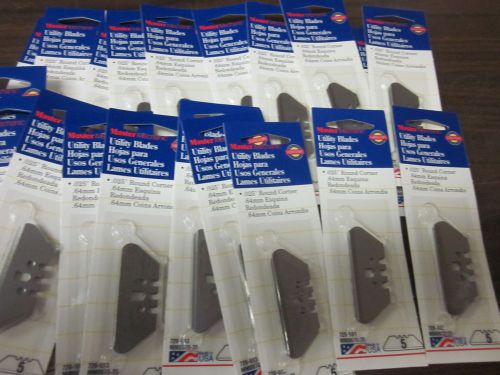 ~ 100 ~ USA MADE .025 ROUND CORNER SAFETY ~ UTILITY BLADES ~ FOR KNIFE KNIVES