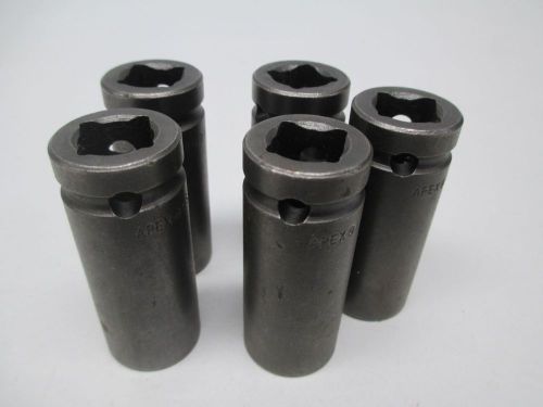 LOT 5 COOPER APEX USA-SF-15MM25 SURFACE DRIVE SOCKET 15MM 1/2IN DRIVE D299006