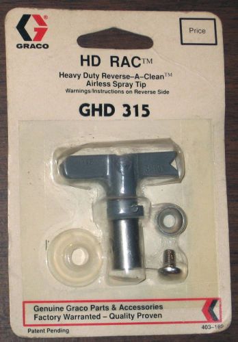 Graco ghd315 hd rac heavy duty reverse-a-clean airless spray tip for sale
