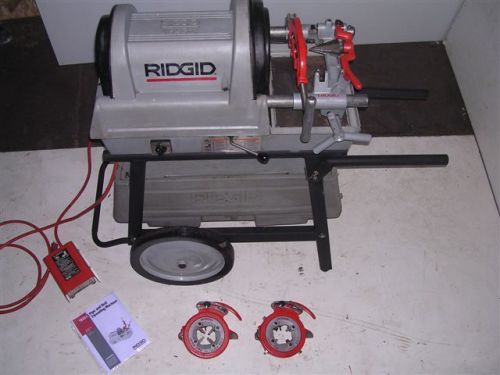 Ridgid 1822-i auto-chucking pipe threader 535 two 815a die heads 4-6&#034; w 141 161 for sale