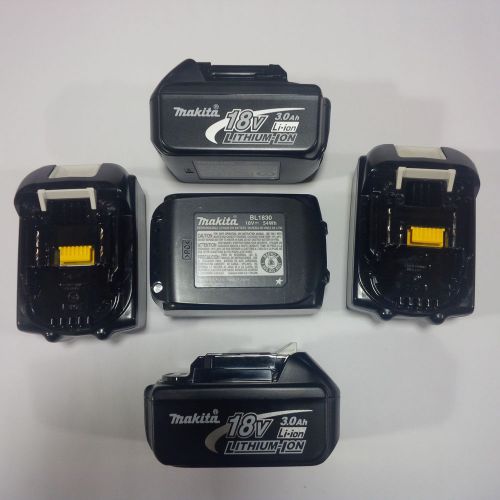 5 New GENUINE Makita Batteries BL1830 3.0 AH 18 Volt For Drill, Saw, Grinder 18V