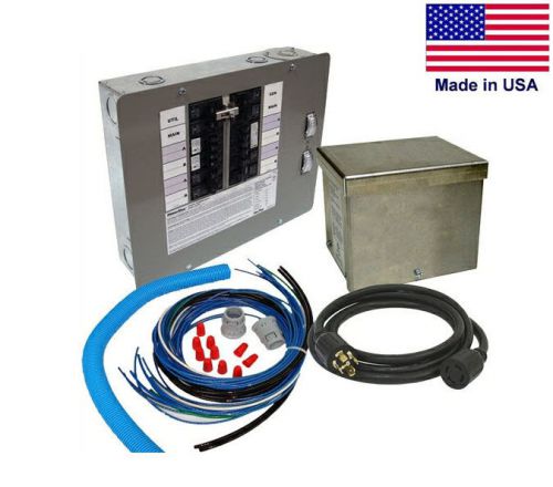 Transfer switch kit for portable generators - 30 amp - 120/240v - 10 circuit for sale