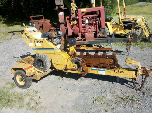 Vermeer 1350 walk behind trencher w/ free trailer for sale
