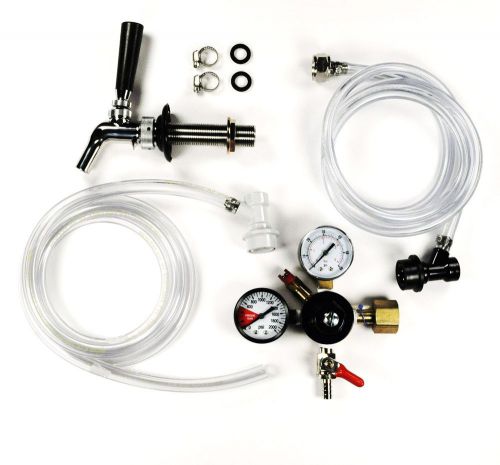 Stainless home brew kegerator kit corney ball lock with perlick 630ss faucet for sale