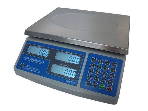 Sws-pcs-30, 30 lb dual range price computing deli meat digital scale-lbs,kgs,ozs for sale