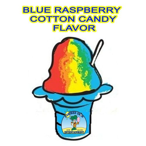 Blue raspberry cotton candy mix snow cone/shaved ice flavor quart #1 concession for sale