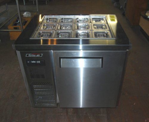 NEW 36&#034; REFRIGERATED S/S SANDWICH SALAD PREP UNIT from TURBO AIR!