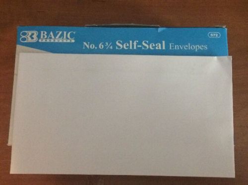 25 Peel and Self-Seal White Letter Mailing Envelopes 3-5/8” x 6-1/2” Ships Free!