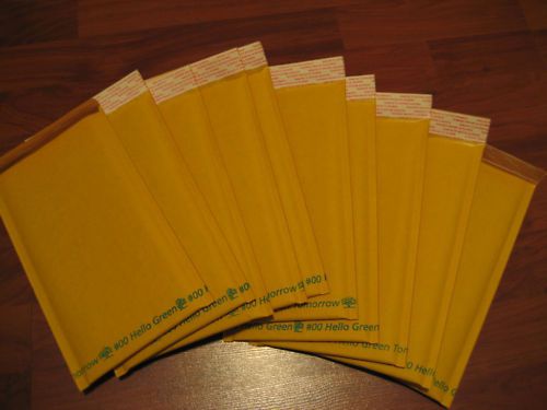 25 5&#034;x10&#034; #00 Kraft Bubble Padded Envelopes Mailers 5&#034;x10&#034; #00 High Quality