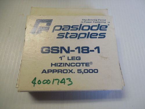 NEW PASLODE STAPLES APRROX 5000 GSN-18-1 GSN181 1&#034; LEG