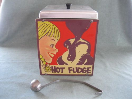 Vintage hot fudge dispenser ice cream working flashing soda fountain display for sale