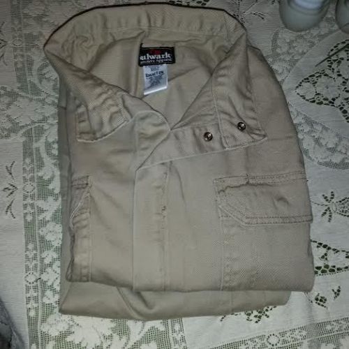 Bulwark men&#039;s excel fr cotton coveralls, khaki, size 50r, free shipping! for sale